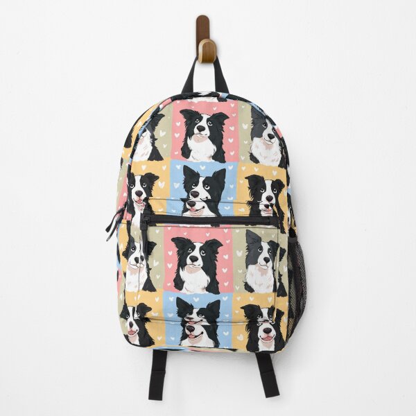 Item preview, Cute Border Collie Dog Lover Hearts Pattern designed and sold by NicolasGlowArt.