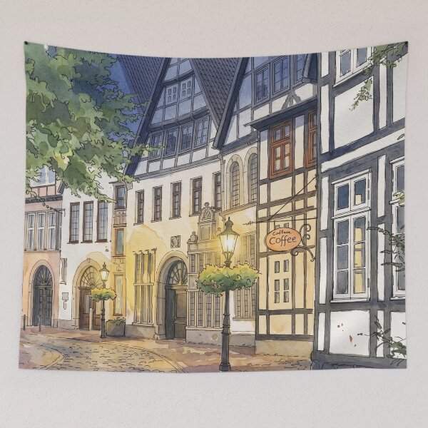 Item preview, Minden: old town at night designed and sold by sid1802.
