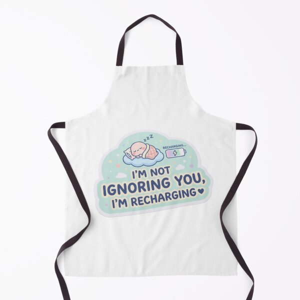 Item preview, I’m Not Ignoring You I’m Recharging Sticker – Funny Introvert Aesthetic Sticker designed and sold by CutePlix.