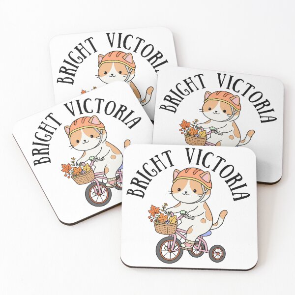 Item preview, Bright Victoria Autumn Cat on Bicycle designed and sold by Blupunk.