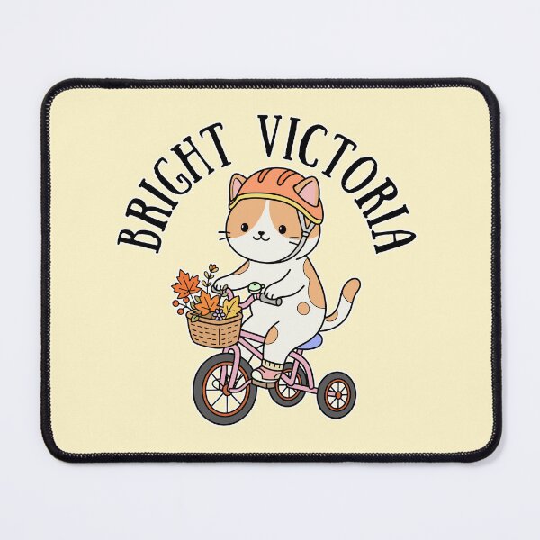 Item preview, Bright Victoria Autumn Cat on Bicycle designed and sold by Blupunk.