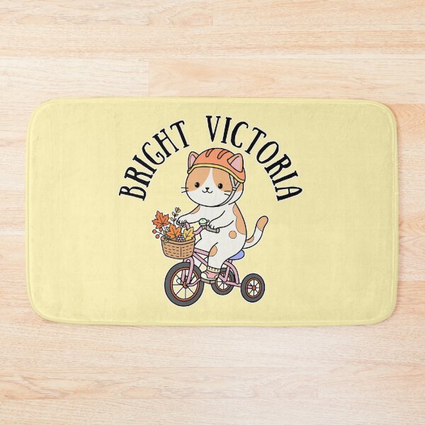 Item preview, Bright Victoria Autumn Cat on Bicycle designed and sold by Blupunk.