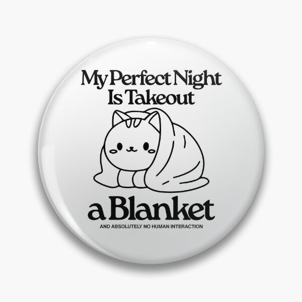 Item preview, My perfect night is takeout a blanket designed and sold by Peerless-Prime.