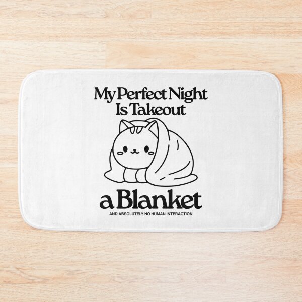 Item preview, My perfect night is takeout a blanket designed and sold by Peerless-Prime.
