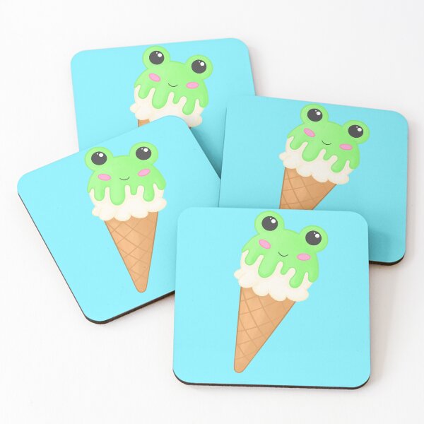 Item preview, Cute Frog Ice Cream Cone designed and sold by Sahira820.