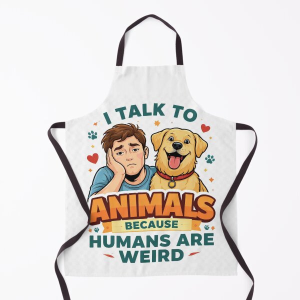 Item preview, I Talk To Animals Because Humans Are Weird Funny Introvert Animal Lover Shirt designed and sold by benjhod.