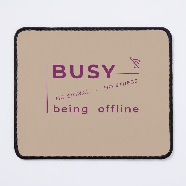 Item preview, Minimalist Text Shirt – Busy Being Offline Clean Aesthetic Digital Detox designed and sold by unique art and design.