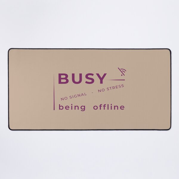 Item preview, Minimalist Text Shirt – Busy Being Offline Clean Aesthetic Digital Detox designed and sold by unique art and design.