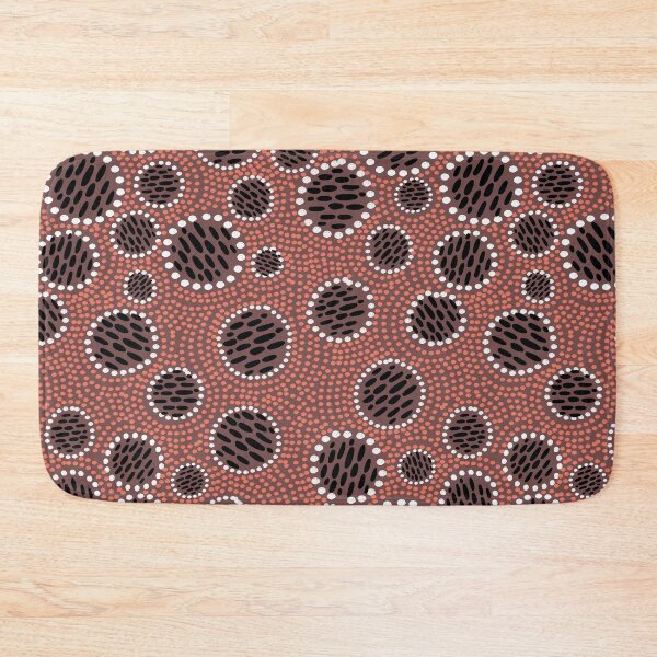 Item preview, Bold shweshwe inspired blooms in earthy colours designed and sold by phatlizzardart.