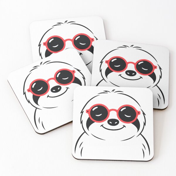 Item preview, Minimalist Sloth Sunglasses Simple Line Art designed and sold by Beatka1.