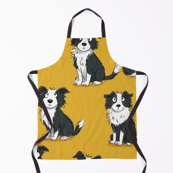 Item preview, Cute Border Collie Dog Cartoon Pattern designed and sold by NicolasGlowArt.
