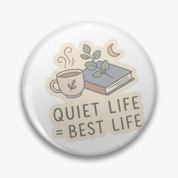 Item preview, Quiet Life Best Life Sticker – Minimal Aesthetic Introvert Sticker designed and sold by CutePlix.