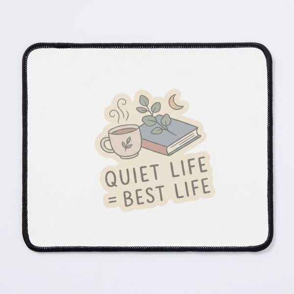 Item preview, Quiet Life Best Life Sticker – Minimal Aesthetic Introvert Sticker designed and sold by CutePlix.