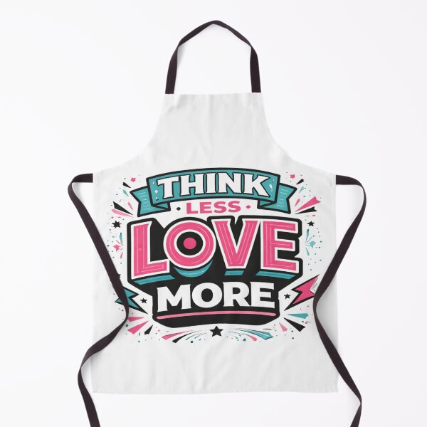 Item preview, Think Less Love More Colorful Typography Design designed and sold by Wolf Creator.