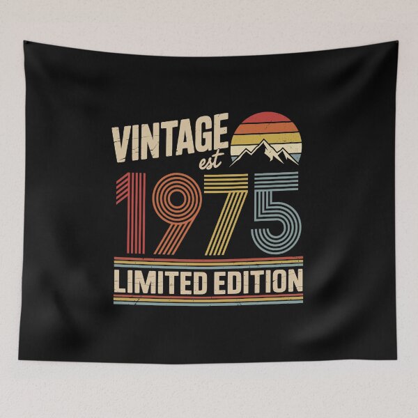 Item preview, Vintage 1975 Birthday : 51st Birthday Retro Gift, fifty One Gift Idea, 51th Birthday Gift, Vintage 1975 Birthday designed and sold by Merchall  store.
