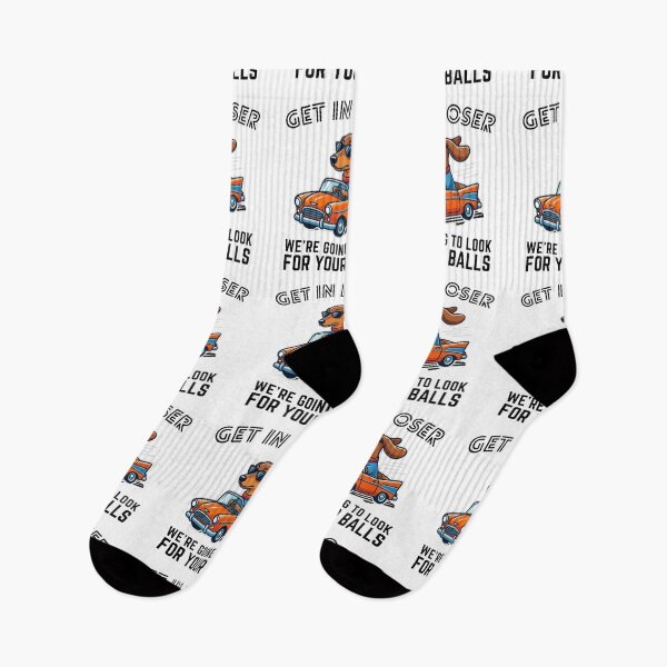 Item preview, Get in Loser, We're Going to Look for Your Balls - Funny Dog Meme T-Shirt designed and sold by MerchlyMike.