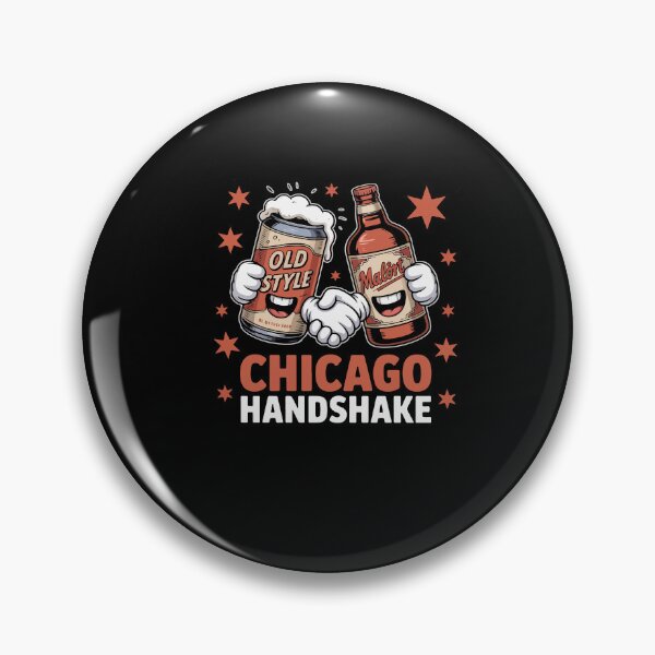 Item preview, Chicago Handshake Beer Lover Drinking Fans designed and sold by Dressed For  Duty.