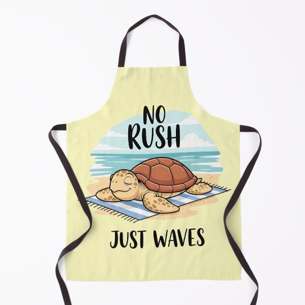 Item preview, No Rush Just Waves – Chill Turtle Beach Design designed and sold by Sea Gem.
