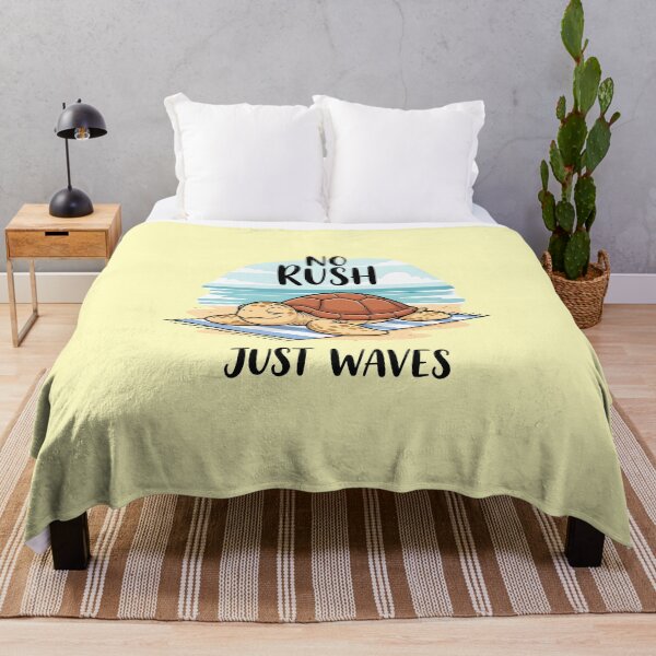 Item preview, No Rush Just Waves – Chill Turtle Beach Design designed and sold by Sea Gem.