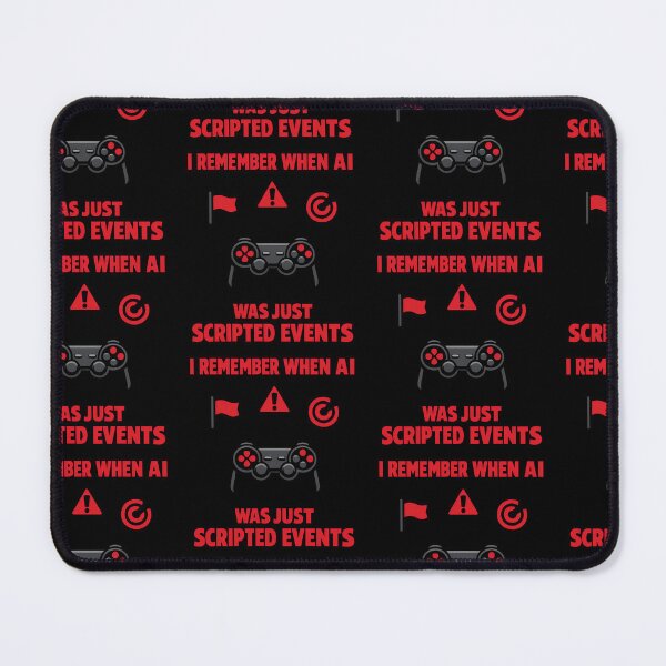 Item preview, I Remember When AI Was Just Scripted Events Funny Gaming Tech Design designed and sold by TeeTimeTreasure.