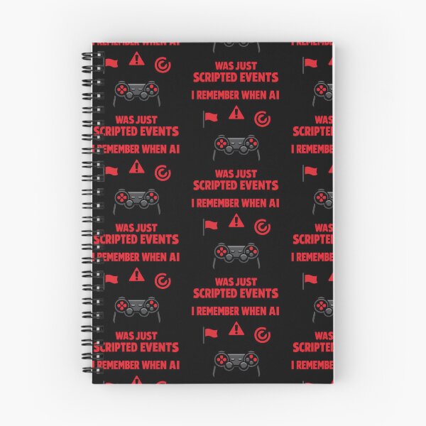 Item preview, I Remember When AI Was Just Scripted Events Funny Gaming Tech Design designed and sold by TeeTimeTreasure.