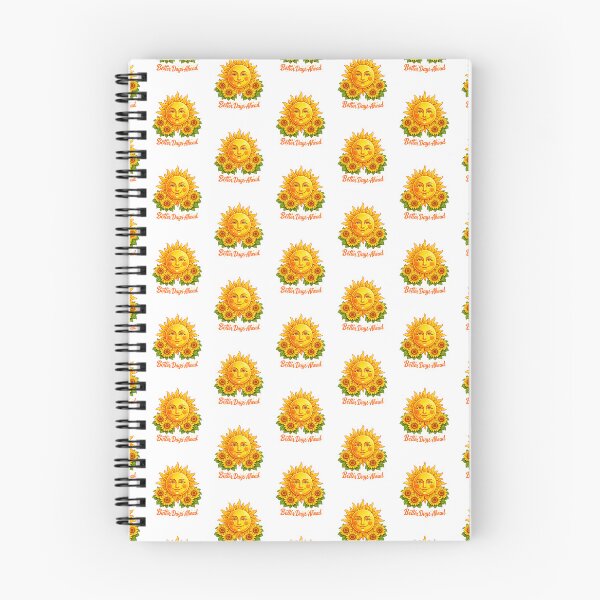 Item preview, Better Days Ahead Sun Face Sunflower Positive Affirmation Celestial Optimism Uplifting Statement designed and sold by The Junto Shop.