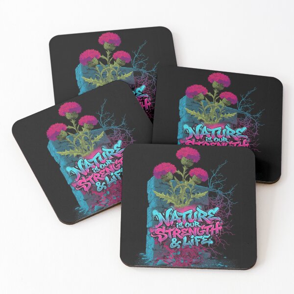 Item preview, Nature Is Our Strength & Life – Urban Graffiti Thistle designed and sold by Oksana Graf Art.
