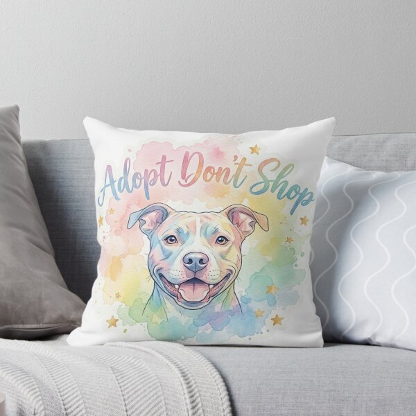 Item preview, Adopt Don't Shop Pitbull Pastel With Stars designed and sold by My Pitbull Place.