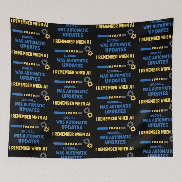 Item preview, I Remember When AI Was Automatic Updates Funny Tech Humor Design designed and sold by TeeTimeTreasure.