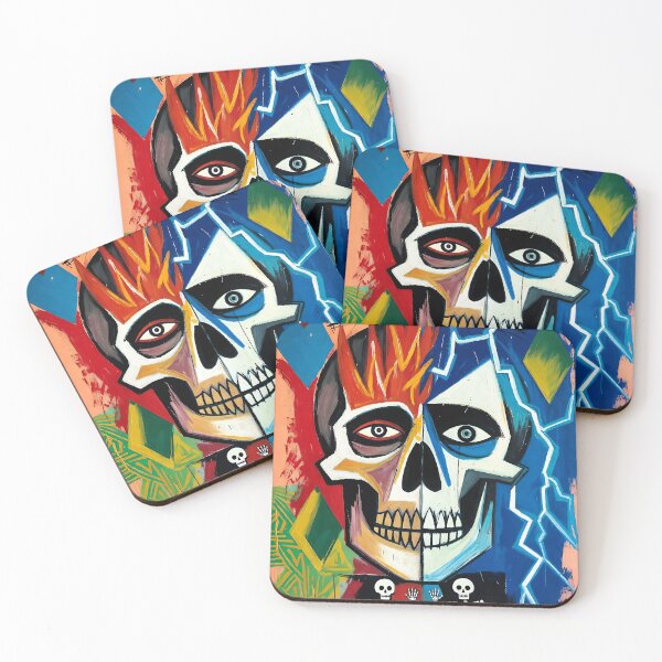 Item preview, Skull Folk Art designed and sold by Niagara-ReVolt.