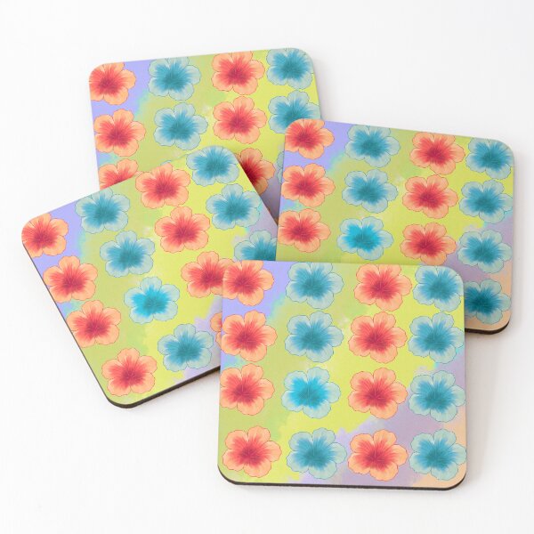 Item preview, Colorful Tropical Hibiscus Pattern designed and sold by Lougud.