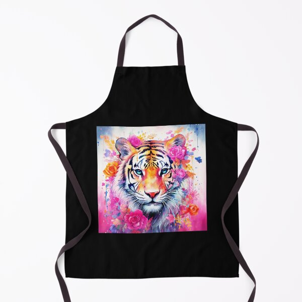 Item preview, Pink Fantasy Tiger Art Adorned With Colorful Flowers designed and sold by DEC02.