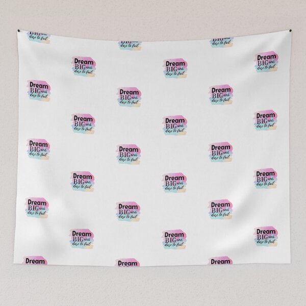 Item preview, Dream Big Dare To Fail – Inspirational Quote Design designed and sold by Cool-cat-art.