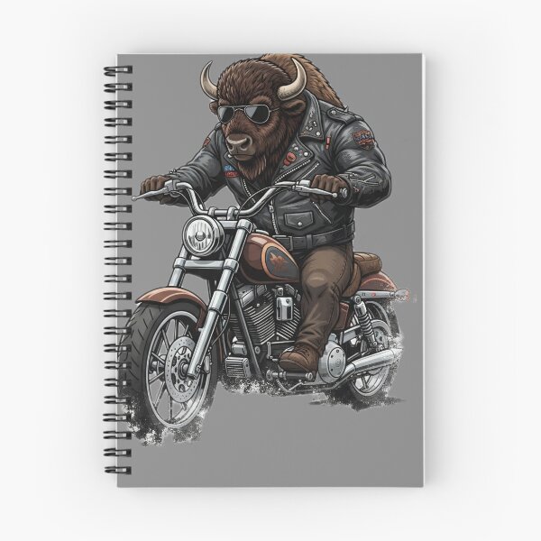 Item preview, Badass Bison Riding Classic Cruiser Motorcycle designed and sold by ASMAR B.