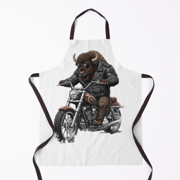 Item preview, Badass Bison Riding Classic Cruiser Motorcycle designed and sold by ASMAR B.