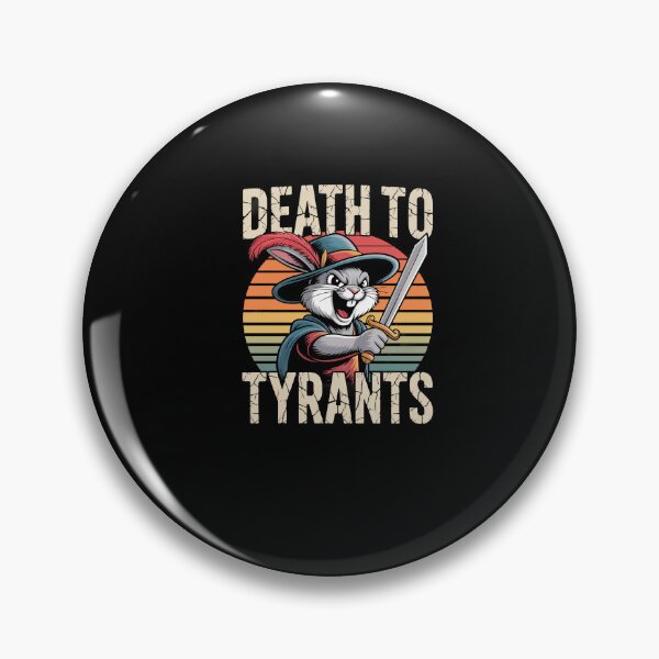 Item preview, Retro Rabbit Death To Tyrants Vintage 90s Funny Quote designed and sold by Dressed For  Duty.