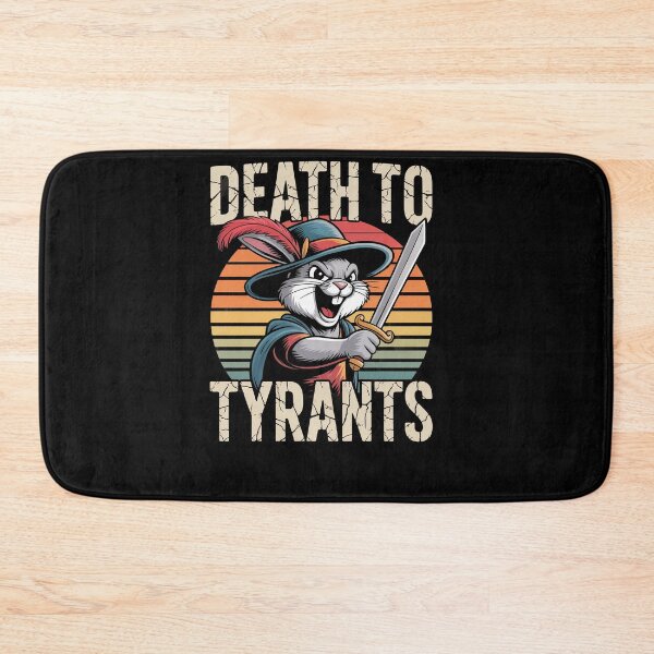 Item preview, Retro Rabbit Death To Tyrants Vintage 90s Funny Quote designed and sold by Dressed For  Duty.