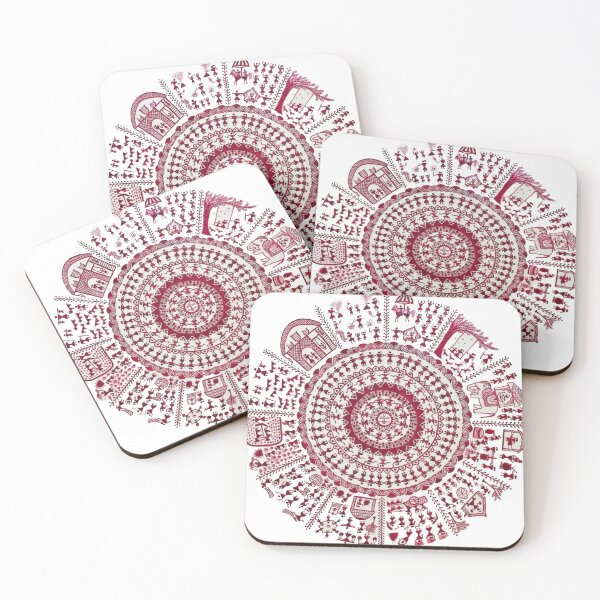 Item preview, Traditional Warli Mandala Tribal Art Design designed and sold by Khatumeye.