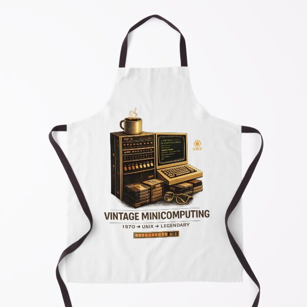 Item preview, Vintage Minicomputing Shirt – 1970 Unix Legendary Graphic, Retro Coffee and Computer Tee designed and sold by lamiarte.