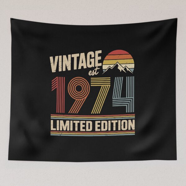 Item preview, Vintage 1974 Birthday : 52nd Birthday Retro Gift, Fifty Two Gift Idea, 52nd Birthday Gift, Vintage 1974 Birthday designed and sold by Merchall  store.