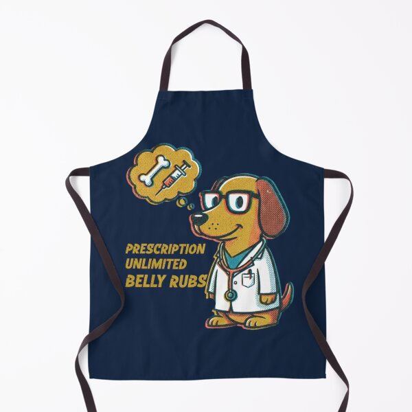 Item preview, Funny Dog Doctor Prescription Unlimited Belly Rubs Vet Humor T-Shirt designed and sold by Negisandeep studio.