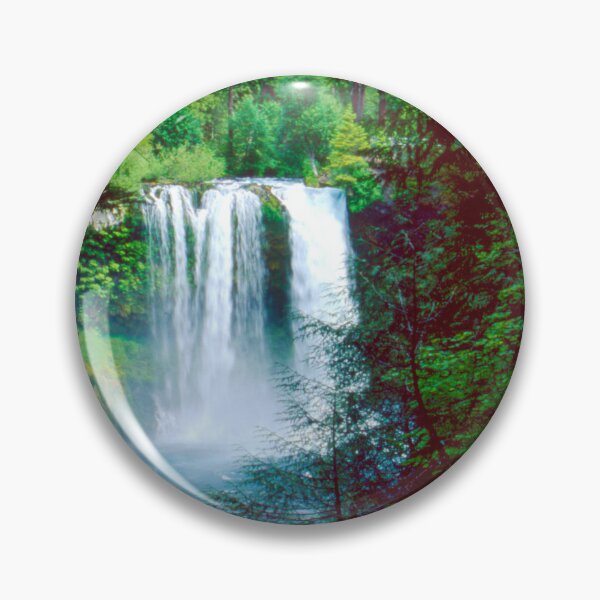 Item preview, Serene Forest Waterfall Scene designed and sold by jklune.