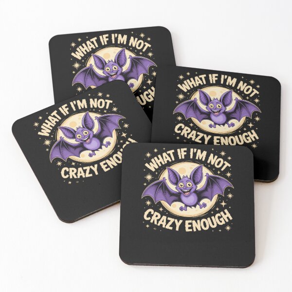 Item preview, What if I'm Not Crazy Enough Bat Crazy Animal Pun designed and sold by Dressed For  Duty.