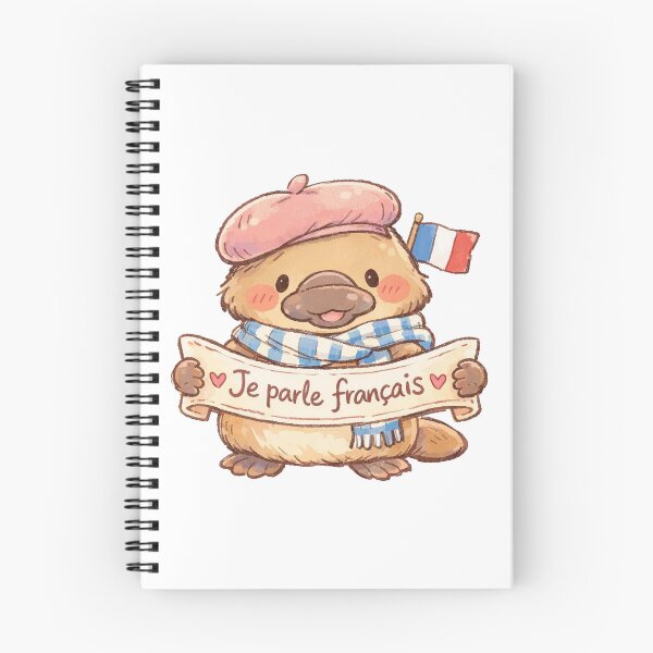 Item preview, Je parle francais Kawaii Platypus designed and sold by shudge_art.