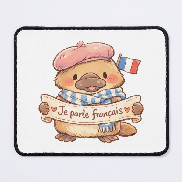 Item preview, Je parle francais Kawaii Platypus designed and sold by shudge_art.