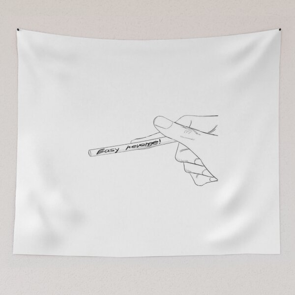Item preview, Easy Revenge Minimal Quote Design designed and sold by Snowdog-Art.
