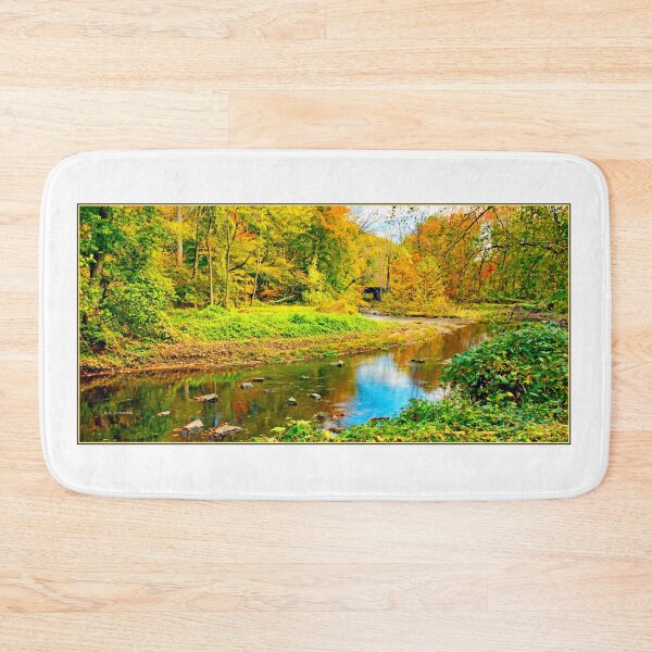 Artikelvorschau, Bach im Herbst, Pennypack Creek, Montgomery County, Pennsylvania, 2000 entworfen und verkauft von AMacGPhilly.
