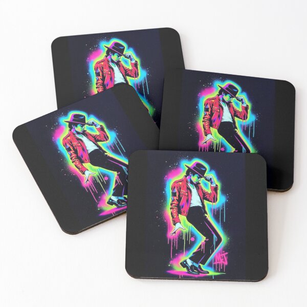 Item preview, MJ Dance King Neon Glow Bomber Jacket Art designed and sold by ExploreAura Studio.
