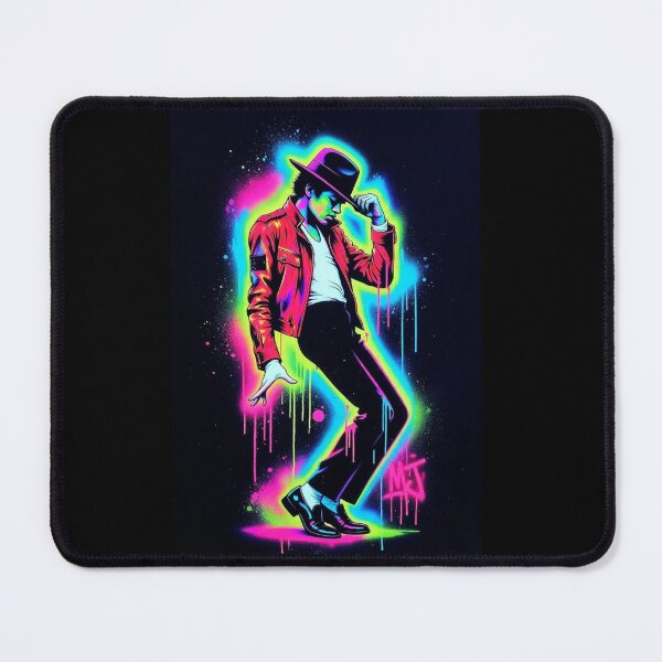 Item preview, MJ Dance King Neon Glow Bomber Jacket Art designed and sold by ExploreAura Studio.