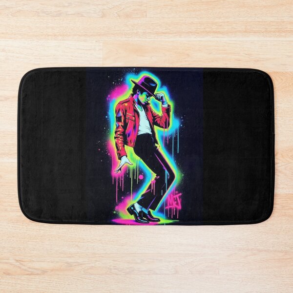 Item preview, MJ Dance King Neon Glow Bomber Jacket Art designed and sold by ExploreAura Studio.